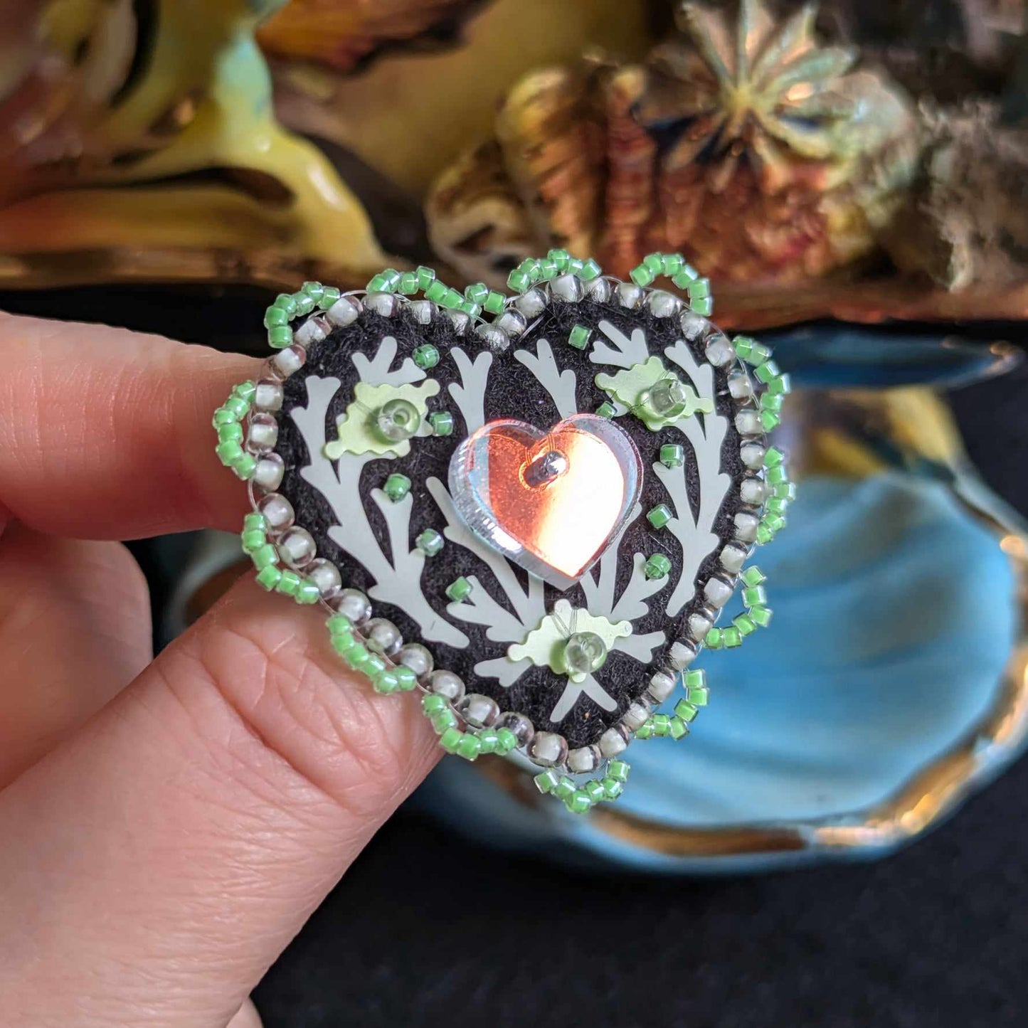 Broche Chatoyante - Sirène - PHOSPHORESCENTE