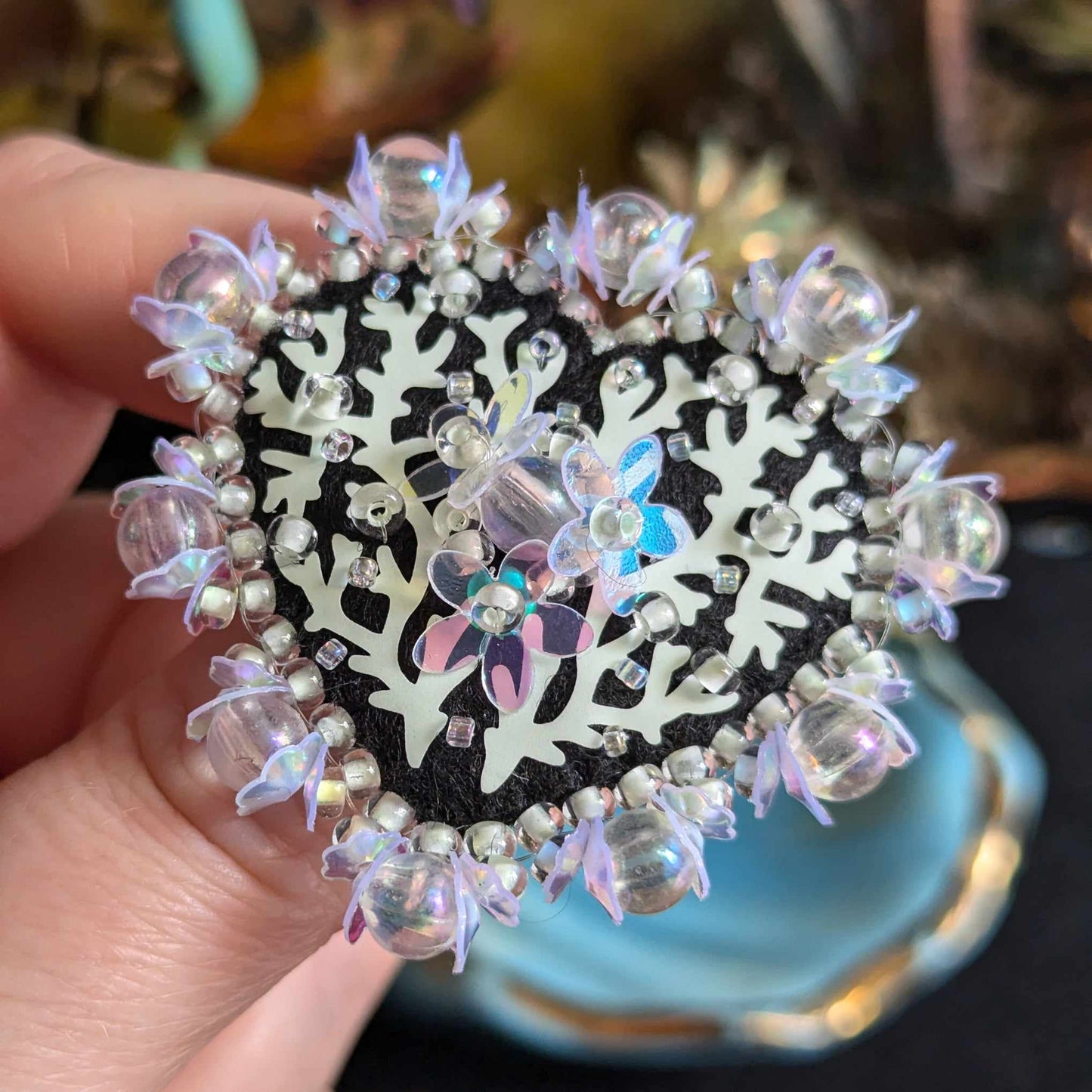 Broche Chatoyante - Sirène - PHOSPHORESCENTE