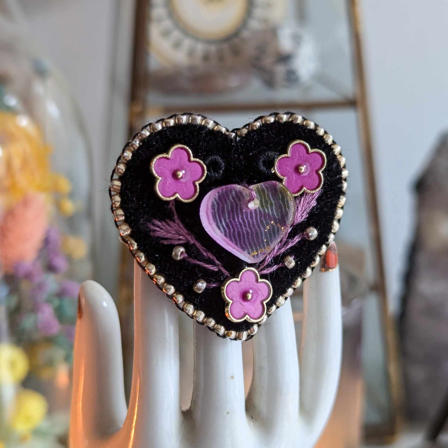 Broche - Automne - Violette
