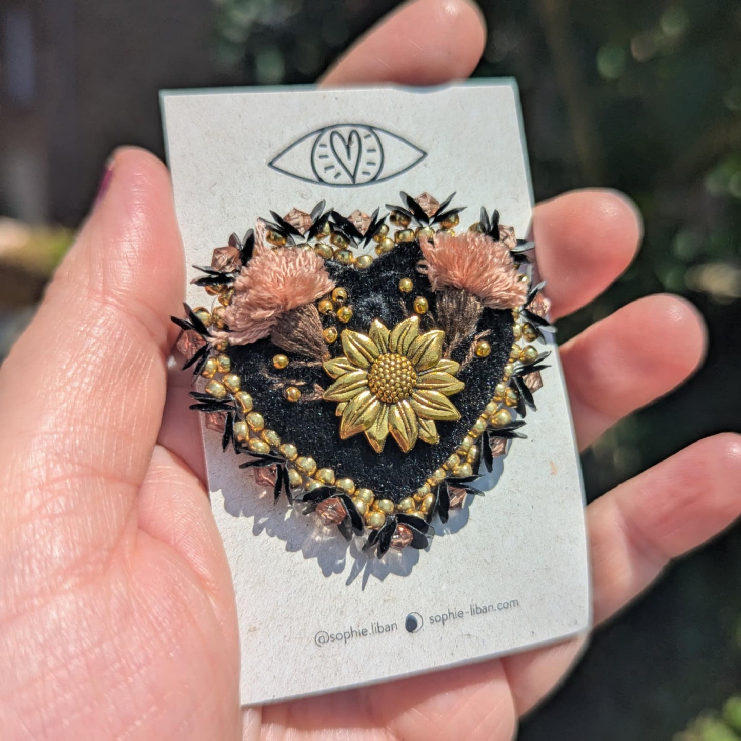 Broche Chatoyante - Tournesol