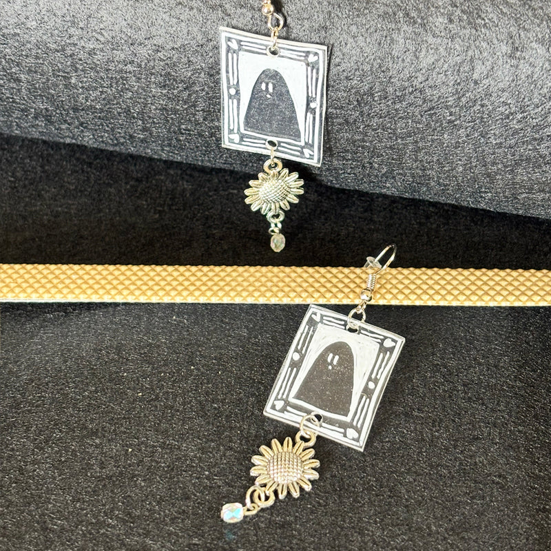 Paire boucles d'oreilles - Hanté - Tournesols