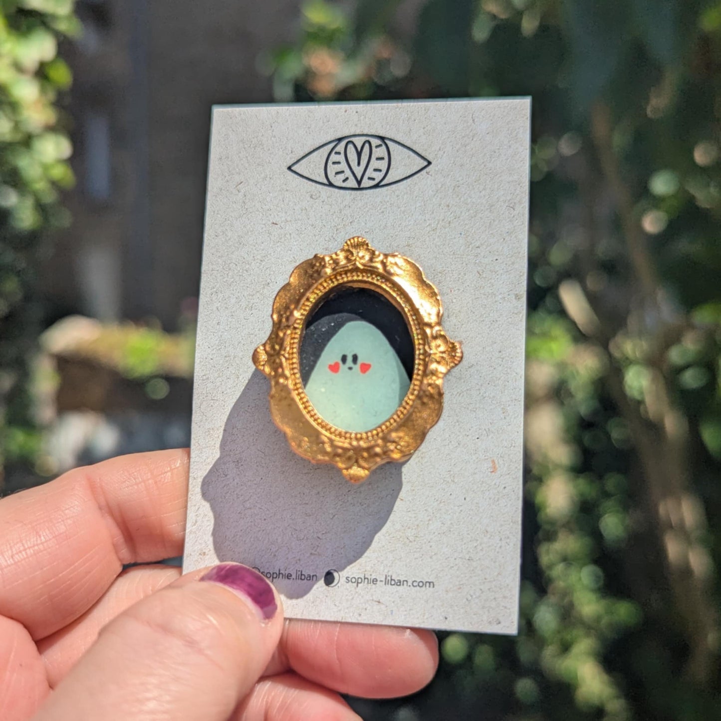 Broche - Cadre - Portrait Hanté Phosphorescent