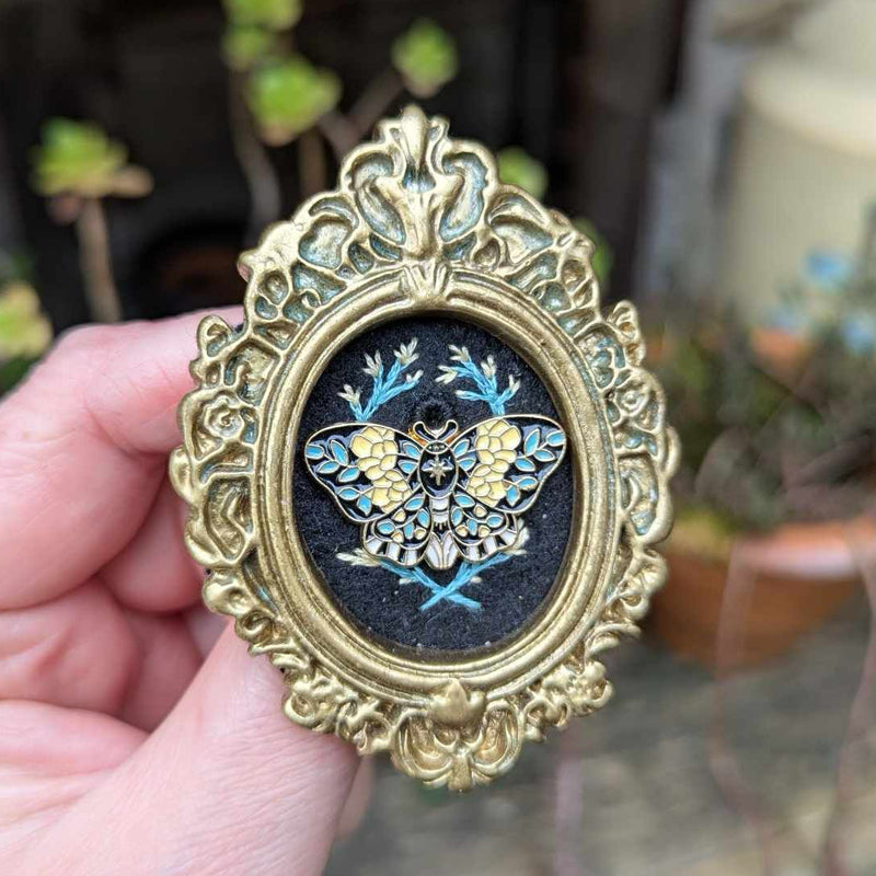 Broche - Grand cadre Papillon