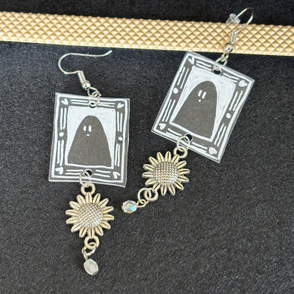 Paire boucles d'oreilles - Hanté - Tournesols