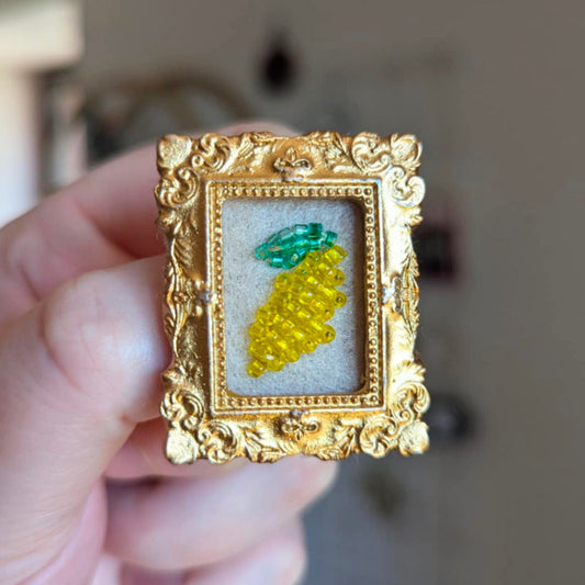 Broche - Cadre - Baie d'été - Citron