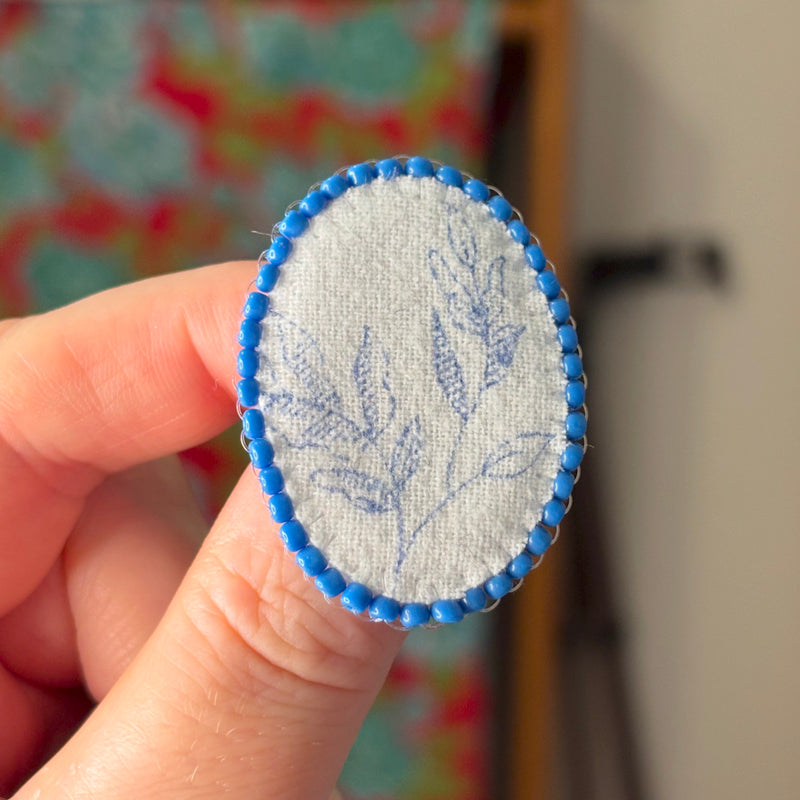 Broche - Brodée - Bucolique