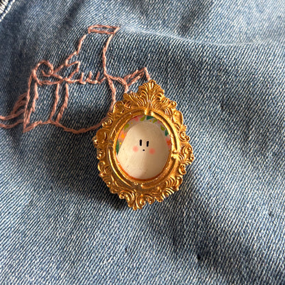 Petite broche - Peinte à la main