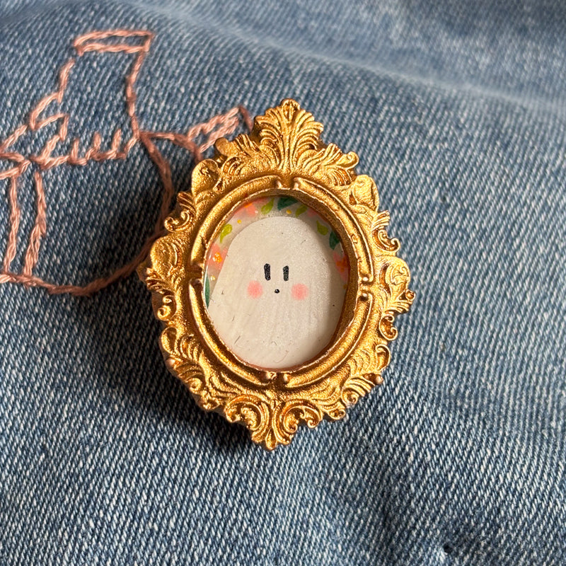 Petite broche - Peinte à la main