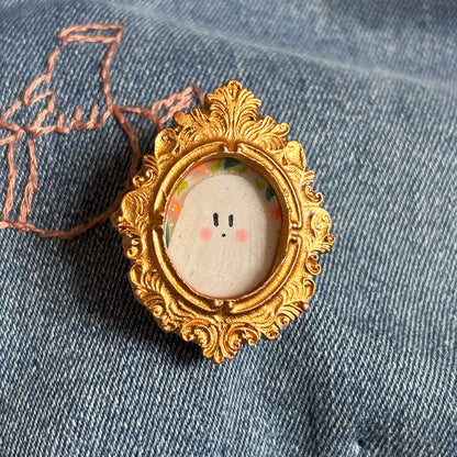 Petite broche - Peinte à la main