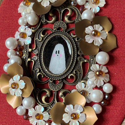 Portrait Hanté - Tambour Ovale - Baroque