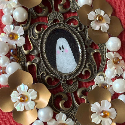 Portrait Hanté - Tambour Ovale - Baroque