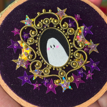Portrait Hanté - Petit tambour bois - Astro Witch