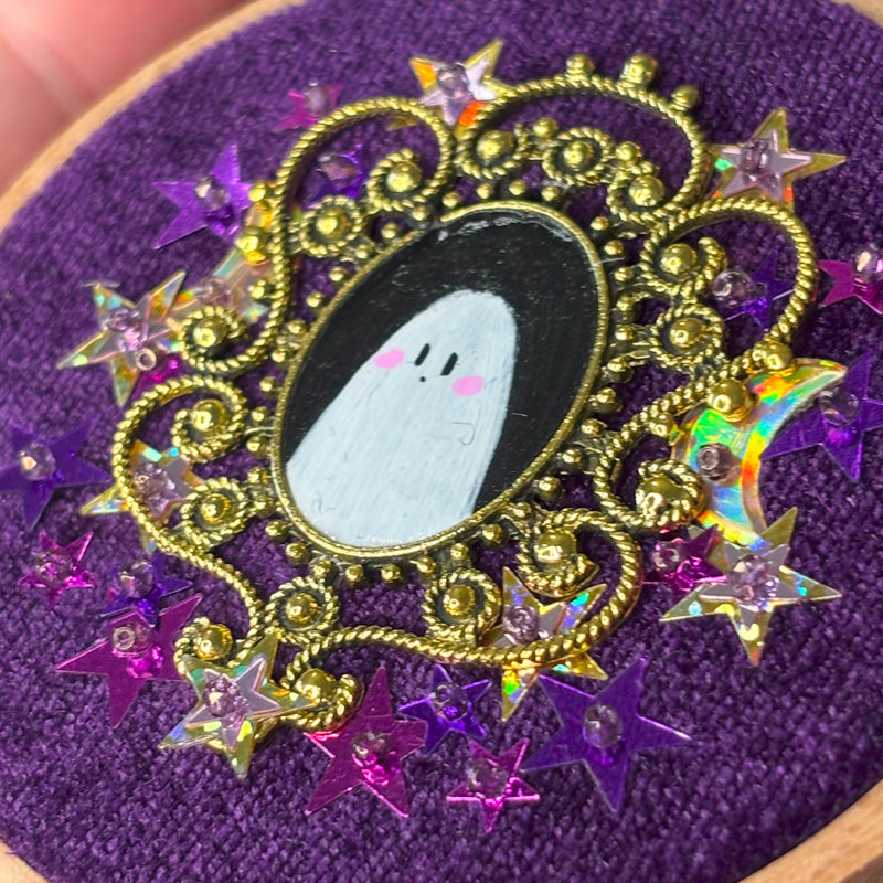 Portrait Hanté - Petit tambour bois - Astro Witch