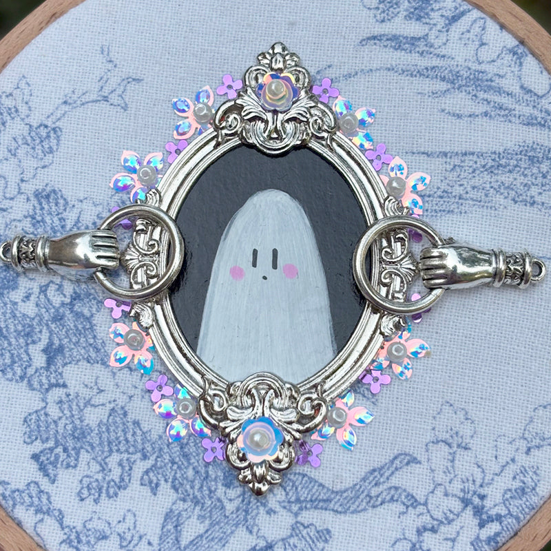 Portrait Hanté - Moyen tambour bois - Porte Hantée